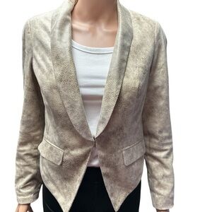 INC - EC - Snake Print Textured Women's Blazer